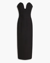 Mara Hoffman Isla strapless TENCEL™and linen-blend midi dress - Black Black