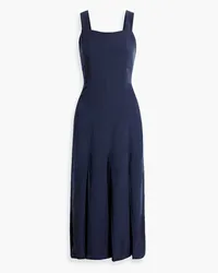 Iris & Ink Dalia pleated woven midi dress - Blue Blue