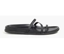 Aspasia leather sandals - Black