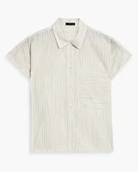 ATM Striped cotton-voile shirt - Neutral Neutral