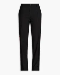 Emilio Pucci Wool-blend crepe straight-leg pants - Black Black