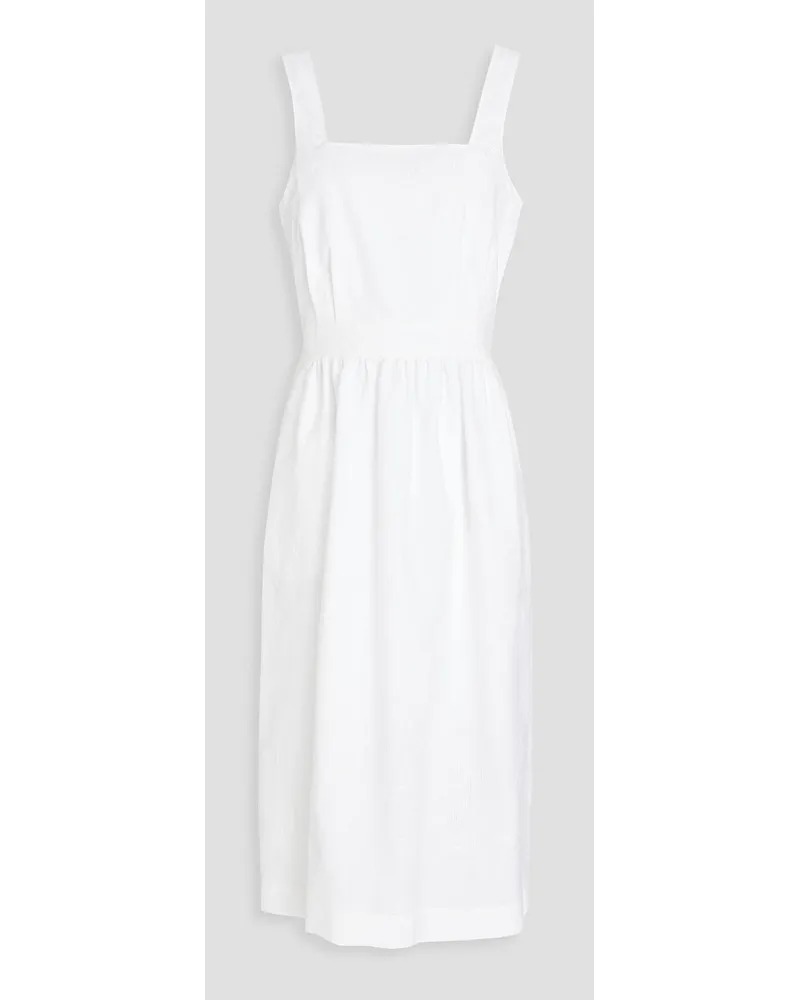Moschino Cotton-blend jacquard dress - White White