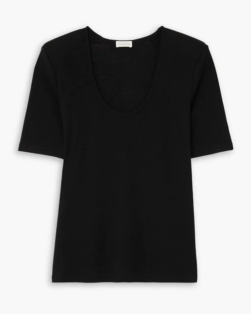 By Malene Birger Cedina merino wool T-shirt - Black Black