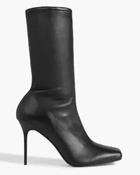 Balmain Leather ankle boots - Black Black