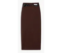 Infinity cutout woven maxi skirt - Brown