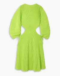 Cult Gaia Simena cutout ribbed-knit midi dress - Green Green