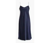 Satin slip dress - Blue