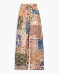 Zimmermann Devi printed silk wide-leg pants - Multicolor Multicolor