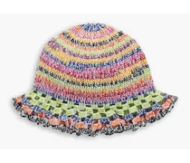 Crocheted cotton bucket hat - Green