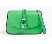 Lea pebbled-leather shoulder bag - Green