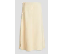 Wool midi skirt - White