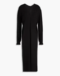 Another Tomorrow Crepe midi dress - Black Black