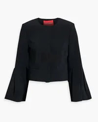 Carolina Herrera New York Cropped crepe jacket - Black Black