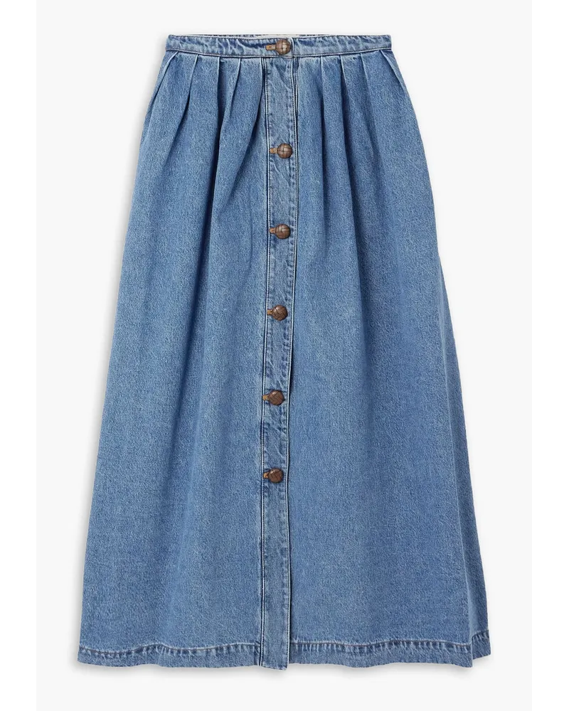 Giuliva Heritage Collection Lilium denim midi skirt - Blue Blue