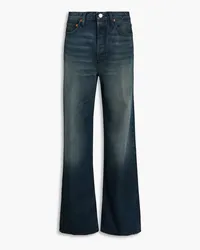 RE/DONE 70s faded high-rise wide-leg jeans - Blue Blue