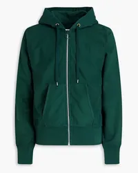 Maison Margiela French cotton-terry hooded jacket - Green Green