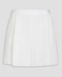 Emporio Armani Sequin-embellished cotton-blend shorts - White White