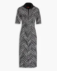 Missoni Space-dyed cotton midi shirt dress - Black Black