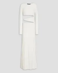 Zeynep Arcay Cutout crepe maxi dress - White White