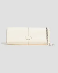 TOD'S Leather clutch - White White