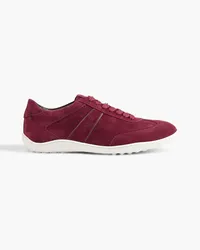 TOD'S Suede sneakers - Burgundy Burgundy