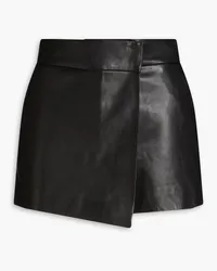 Derek Lam Skirt-effect leather shorts - Black Black