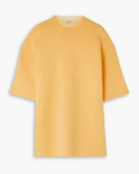 Peter Do Oversized cutout knitted T-shirt - Yellow Yellow