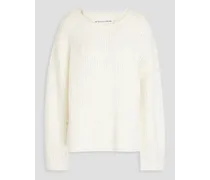 Aline wool and alpaca-blend sweater - White