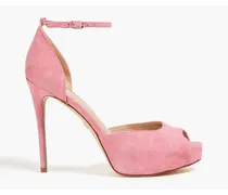 Florencia suede platform sandals - Pink