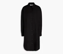 Luana cotton-poplin shirt dress - Black