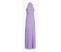 Burnout bandage maxi dress - Purple