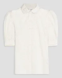 ba&sh Sparro broderie anglaise cotton shirt - White White