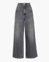 Frame Denim Skater high-rise wide-leg jeans - Gray Gray