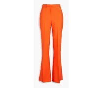 Mohair and wool-blend flared pants - Orange