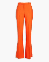 Versace Mohair and wool-blend flared pants - Orange Orange