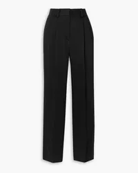 Blazé Milano Banker pleated satin tapered pants - Black Black