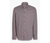 Checked cotton shirt - Gray