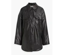 Shane oversized padded shell jacket - Black