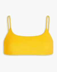 JADE SWIM Muse terry bikini top - Yellow Yellow