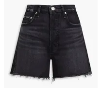 Vintage Cut Off distressed denim shorts - Black