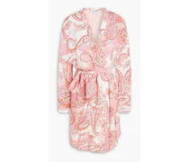 Paisley-print woven kimono - Orange