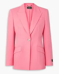 Versace Appliquéd wool-twill blazer - Pink Pink