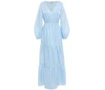 Aymelina tiered woven maxi dress - Blue