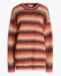 RE/DONE OC striped wool-blend sweater - Orange Orange