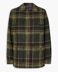 Ralph Lauren Andrya checked wool-felt jacket - Green Green