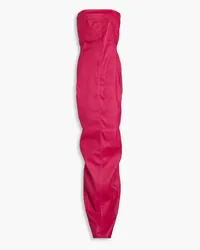 Rick Owens Strapless leather gown - Pink Pink