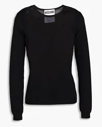 Moschino Stretch-knit sweater - Black Black