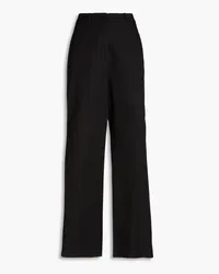 Holzweiler Vidda linen and cotton-blend wide-leg pants - Black Black