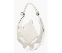 Silver-tone earring - Metallic