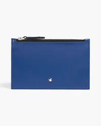 Montblanc Leather cardholder - Blue Blue